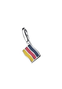 GIORGIO MARTELLO MILANO - Charm Flagge Deutschland, Silber 925 - bunt