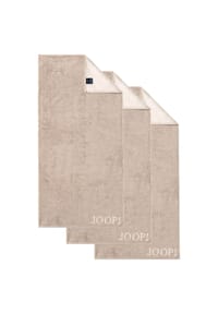 JOOP! - Handtuch Classic / Infinity Kollektion, 3er Pack - 50x100 cm, Walkfrottier - Anthrazit