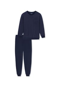 SCHIESSER - Schlafanzug Comfort Essentials, Baumwolle, für Herren - 511 AUBERGINE