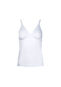 SKINY® - Damen Spaghetti-Shirt - Top, V-Ausschnitt, Pads, Micro Lovers - Rosa (Crabapple)