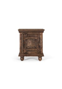 GINER & COLOMER - Nachttische aus Mangoholz, 55 cm, rustikal-moderner Stil - 66 x 55 x 40 - Braun