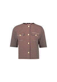 zero - Kastenjacke, Brusttaschen, für Damen - 7811 BROWNCREAM