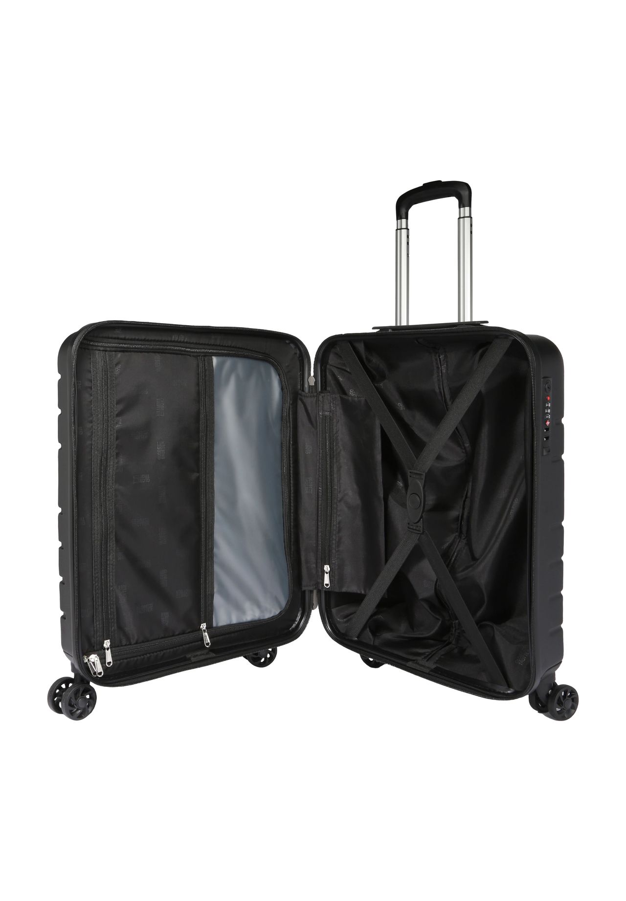 GLOBETROTTER BODE II 4-Doppelrollen-Trolley, Hartschale, Emblem 
