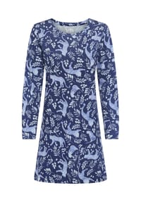 vivance dreams - Sleepshirt Fashionable Nights, Rundhals, für Damen - 25664 DARKBLUE AOP