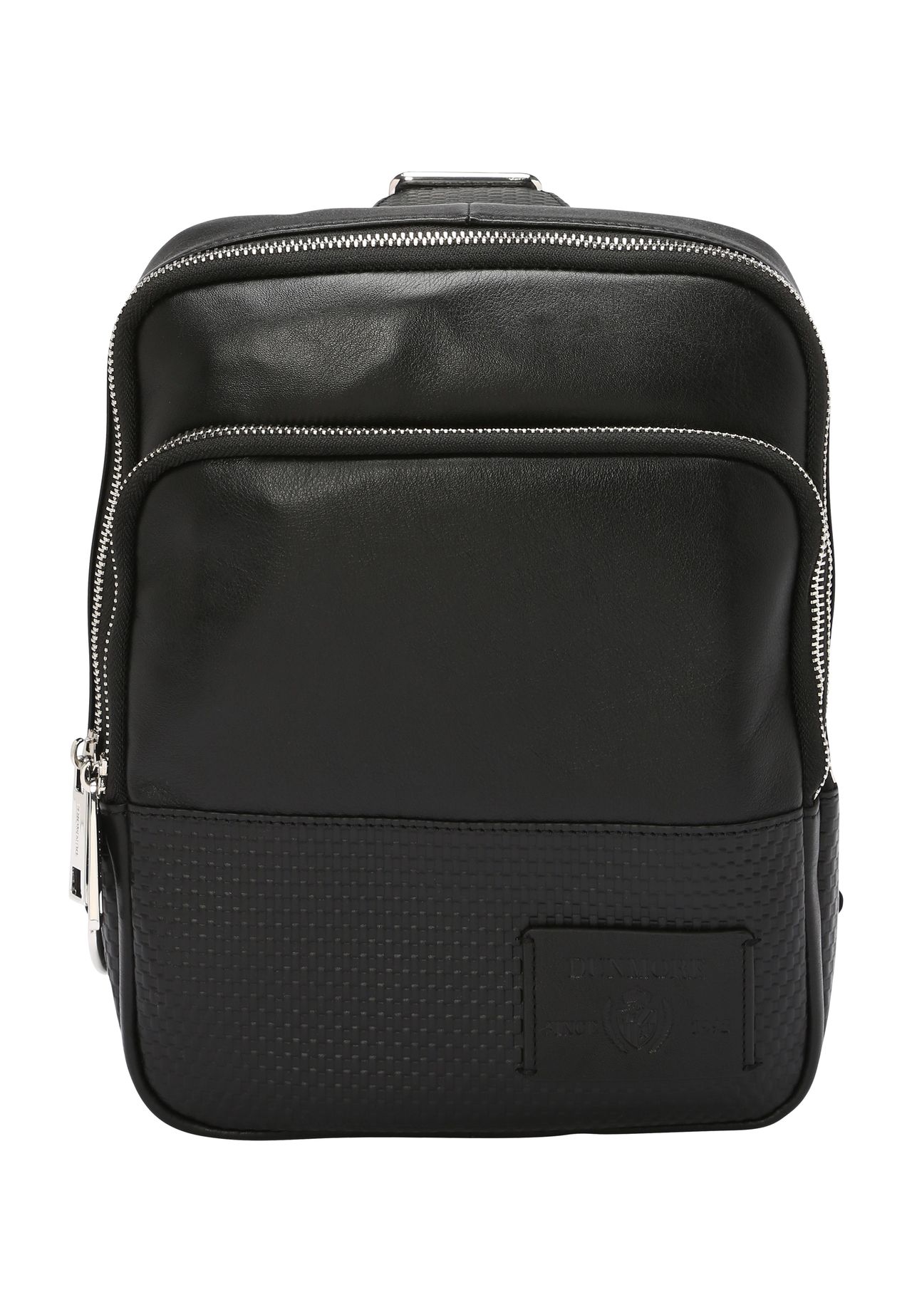 DUNMORE MILLED NAPPA Umhängetasche, Reißverschluss, Patch | GALERIA 