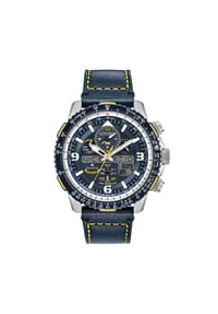 CITIZEN® RADIO CONTROLLED - Herren Funk-Chronograph "JY8078-01L" - SILBER/BLAU