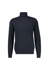 LERROS - Eleganter Strickpullover mit Rollkragen aus reiner Baumwolle - GRAVEL BEIGE MELANGE