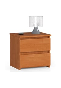 Akord - Nachttisch CL2 mit 2 Schubladen - artisan-eiche