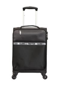 GLOBETROTTER - DELME 4-Doppelrollen-Trolley, Weichgepäck, Kreuzspanngurte, TSA-Schloss - BLUE/BLACK