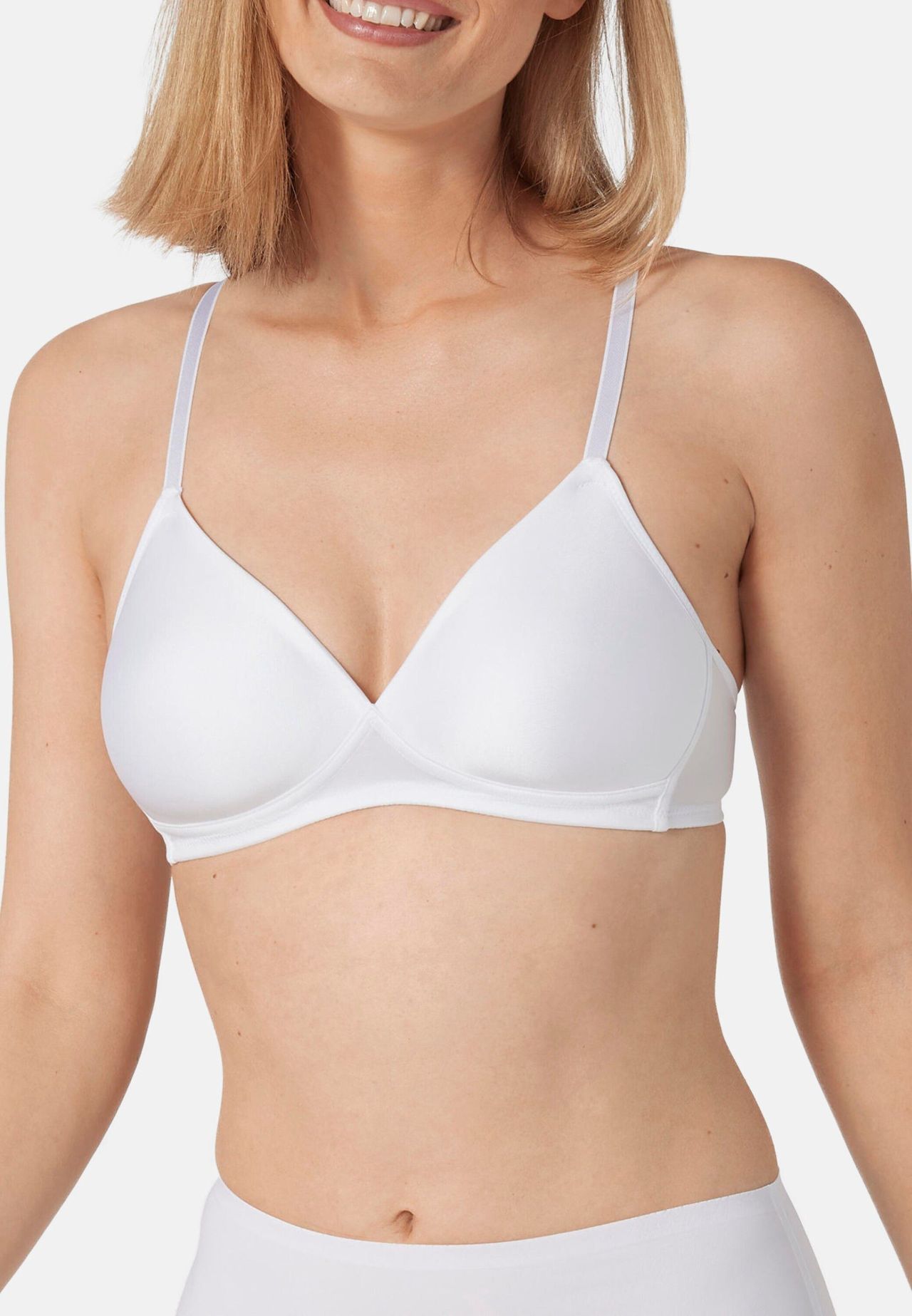Triumph Soft Sensation Bralette, BüGellos, Gepolstert, Formend, FüR Damen, Weiß, 80B