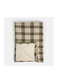 LOBERON - Plaid Harvie braun/creme - braun/creme