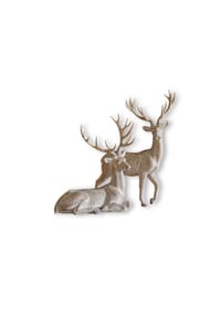 LOBERON Hirsch 2er Set Barima antikbraun - Figuren Sets - antikbraun