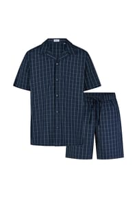 seidensticker - Pyjama Classic Web - Navy