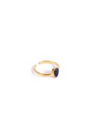 LES REINES - Lyrical Sky – Minimalistischer Ring, 24K vergoldet - Gold