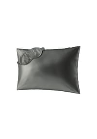 AILORIA - Seidenkissenbezug + Maske BEAUTY SLEEP SET (75x50) - grau