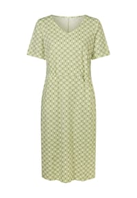 Sieh an! - Jersey-Kleid - pistazie-khaki-bedruckt