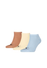 PUMA® - Sneakersocken, 3er-Pack, Logo-Design - 013 OATMEAL
