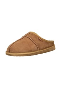 Shepherd's - Veloursleder Hausschuhe - Chestnut
