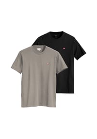 Levi's® - Herren T-Shirt 2er Pack - "Original Housemark Tee", Rundhals, Baumwolle - Blau