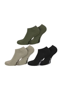 normani® - 6 Paar Bambus-Gesundheitssocken Sneakers - Anthrazit/Blau/Marine