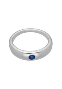 Adelia's - Damen Silber Schmuck 925 Silber Anhänger Taufring mit Safir Ø 10,9 mm - blau