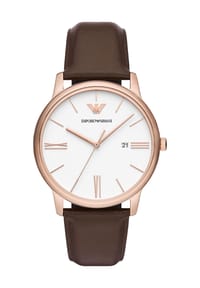 EMPORIO ARMANI - Herrenuhr "AR11572" - ROSÉGOLD/BRAUN