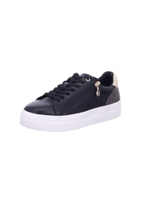 Tamaris - Sneaker, Lederoptik, Reißverschluss, für Damen - 048 BLACK/GOLD