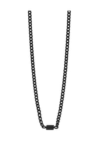 Adelia's - Adelia's Herren Edelstahl Panzerkette Halskette 60 cm - schwarz
