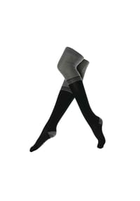 MUNADUNA - Yoga & Pilates Overknee Zehensocken Zehensocken,Baumwolle,Anti-Rutsch - Orange