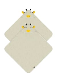 normani® - 2 x Baby Wickeltücher aus Bio-Baumwolle - Beige