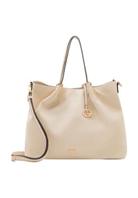 L.CREDI - EBONY Shopper, Reißverschluss, Innenfutter, für Damen - CREME