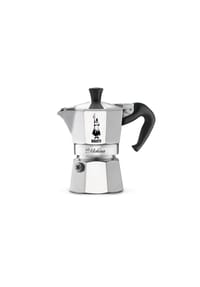 BIALETTI - Espressokocher Moka Express La Mokina, 1 Tasse, Aluminium, Silber, 40 ml - Silber