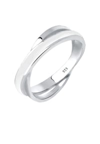 elli. - Ring Wickelring Emaille 925 Sterling Silber - Grün
