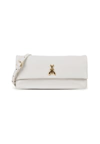 PATRIZIA PEPE - Umhängetasche Leder 23.5 cm - crinkle black