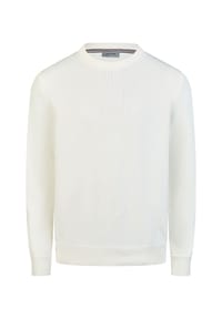 pierre cardin - Pullover mit Rundhalsausschnitt - Perlweiss