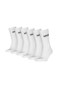 Levi's® - Unisex Socken, 6er Pack - Regular Cut Orange Tab 6P ECOM, Baumwollmischung - Schwarz