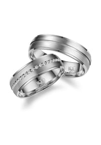 MARRYA - MARRYA MARRYA Titan Ringe Trauringe Eheringe Partnerringe - Damen Ring - silber
