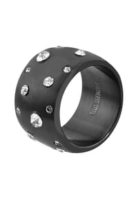Adelia's - Damen Ring aus Edelstahl - schwarz