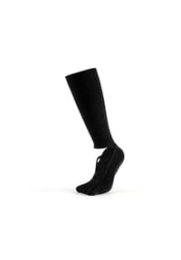 MUNADUNA - Elegante Ballett-/Yoga-Kniestrümpfe – Anti-Rutsch Yoga-Socken,Anti-Rutsch,PVC-Noppen - Grau (Typ R)
