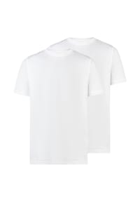 LERROS - T-Shirt, 2er-Pack, Baumwolle, für Herren - 100 WHITE