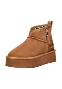 REPLAY - Lederimitat Stiefelette - Braun