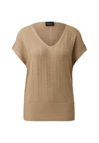 s.Oliver BLACK LABEL - Pullover, V-Ausschnitt, für Damen - 8411 BROWN