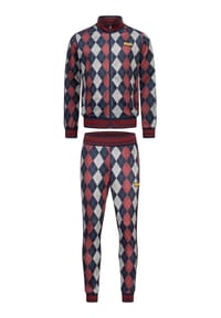 LONSDALE™ - Herren Trainingsanzug schmale Passform ENFIELD - Red/Dark Navy/Ecru