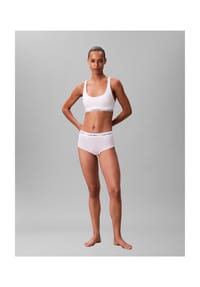 Calvin Klein - Icon Cotton Modal Bralette, breite Träger, für Damen - 100 WHITE