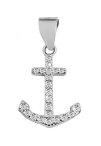 Adelia's - Adelia's zeitloser Anker Anhänger aus 925 Sterling Silber - Silber