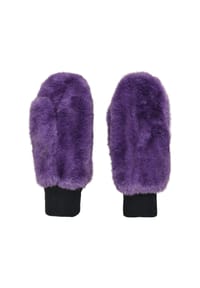 MANGUUN - Fäustlinge Cortina, Rippbündchen, für Damen - PURPLE