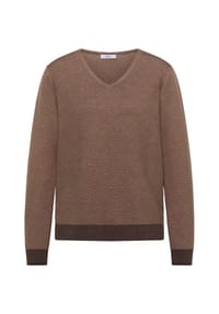 CECIL - Strickpullover, Baumwolle, für Damen - 27747 TRUFFL BROWN