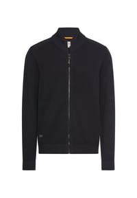 camel active - Strickjacke mit Stehkragen - Olivgrün