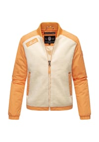 MARIKOO® - Collegejacke Sayoo - Offwhite - Apricot Sorbet