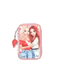 DEPESCHE - 2-Fach Federtasche HEART TO HEART TOPModel 5,5 x 12 x 19 cm rosa - rosa